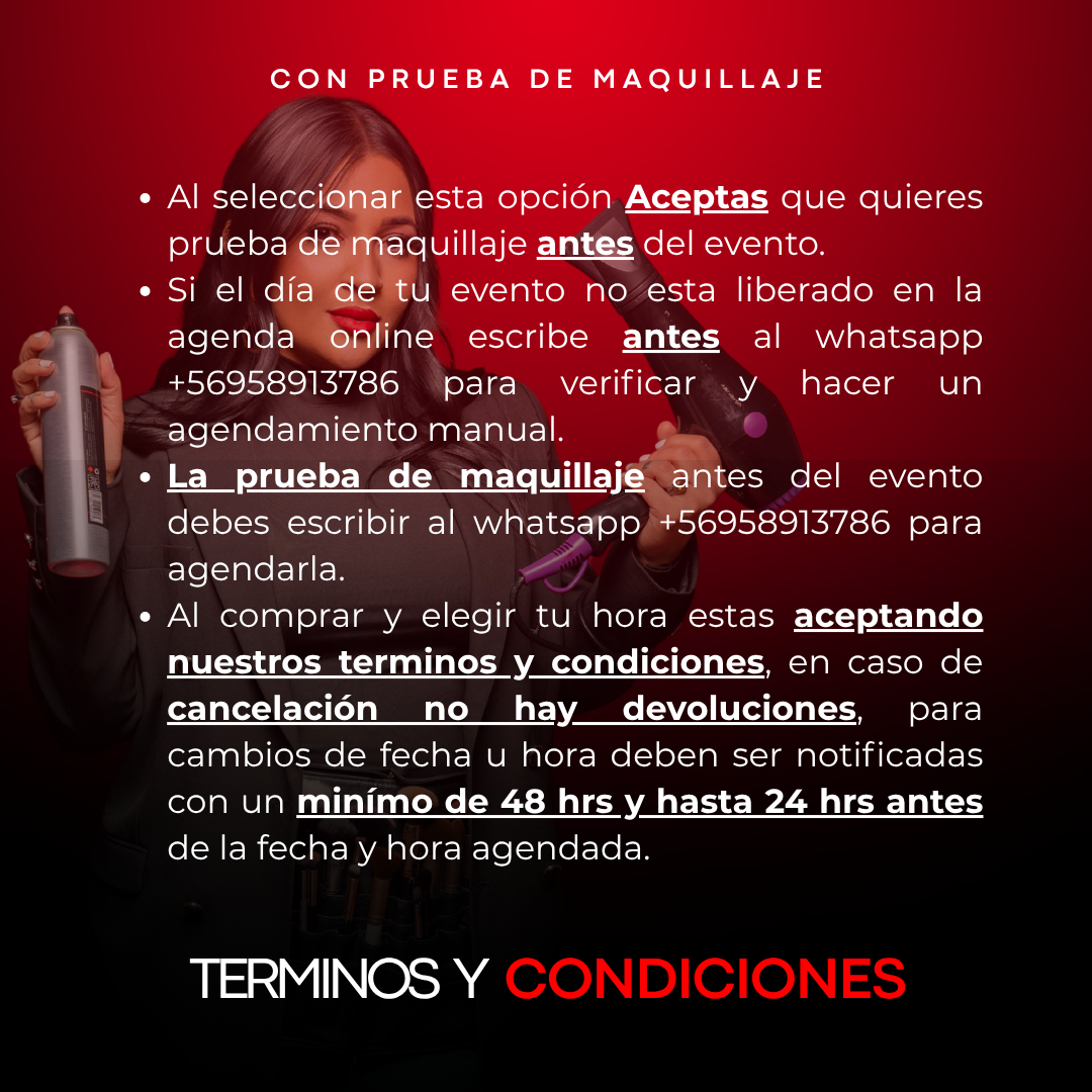 Maquillaje + Peinado para Novia